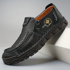 Men's Breathable Hiking Shoes Zipper Closure Non Slip Sole