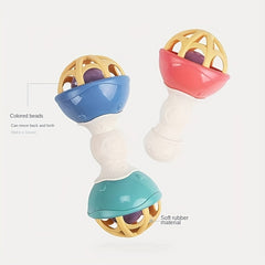 Soft Glue Fun Ringing Bell Fitness Ball for Infants - Dental Teether Toy