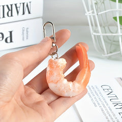 3pcs PVC Simulation Chicken Leg Lobster Popcorn Model Key Chain