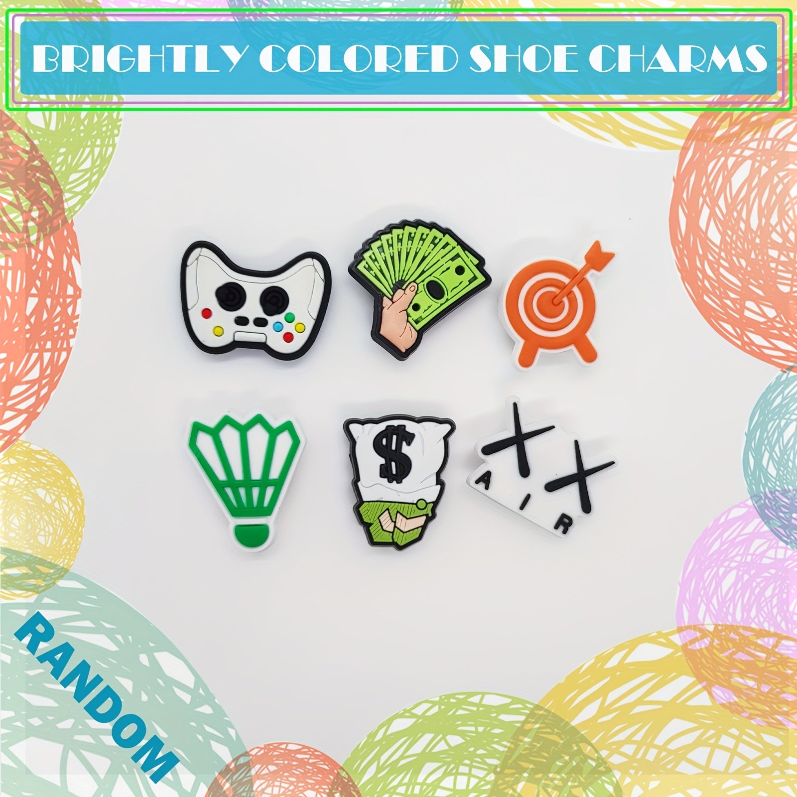 Random Shoe Charms With Different Designs Party Favor