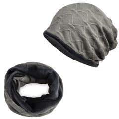 Christmas Outdoor Warm Solid Micro Elastic Scarf Hat