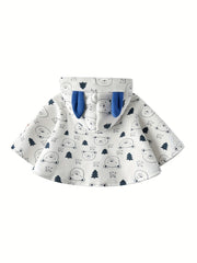 Baby Cloak Cartoon Shape Windproof Fleece Jacket