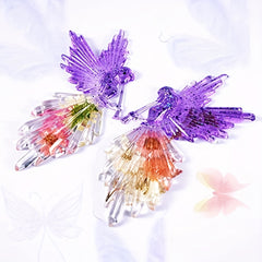 2PCS Set Angel Jewelry Pendant Mold Resin Casting Molds DIY Craft Cake Topper