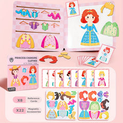 Kids Magnetic Dress Up Sticker Puzzle - 4 Fun Themes