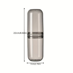 Portable Transparent Toothbrush Holder Travel Organizer Box