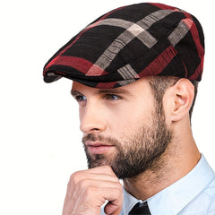 Red Cap Newsboy Hats Golf Scally Cap Summer Hat For Men Women