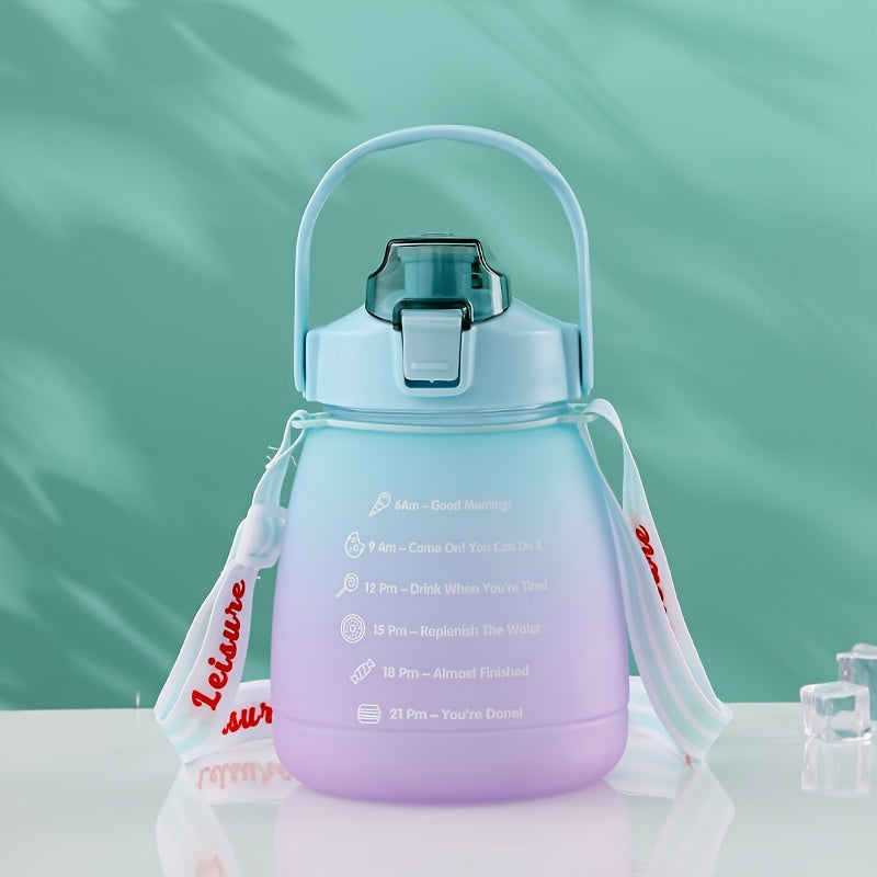 1300ml Large Capacity Water Cup Gradient Bottle For Sports Fitness