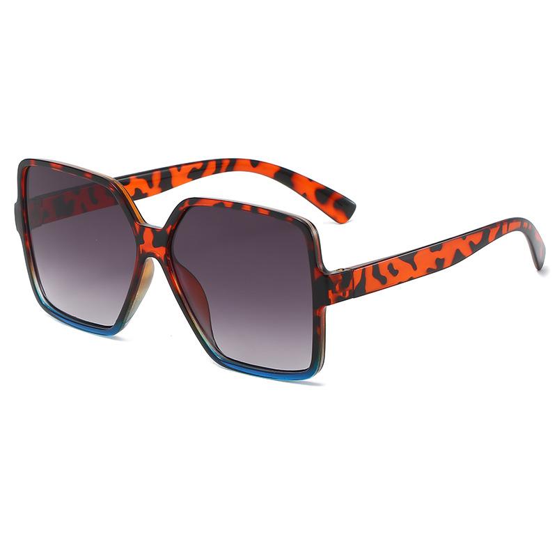 Oversize Frame Sunglasses Clear Rimless Glasses