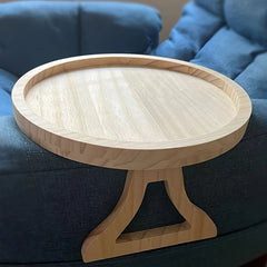 Bamboo Sofa Armrest Clip On Tray Table