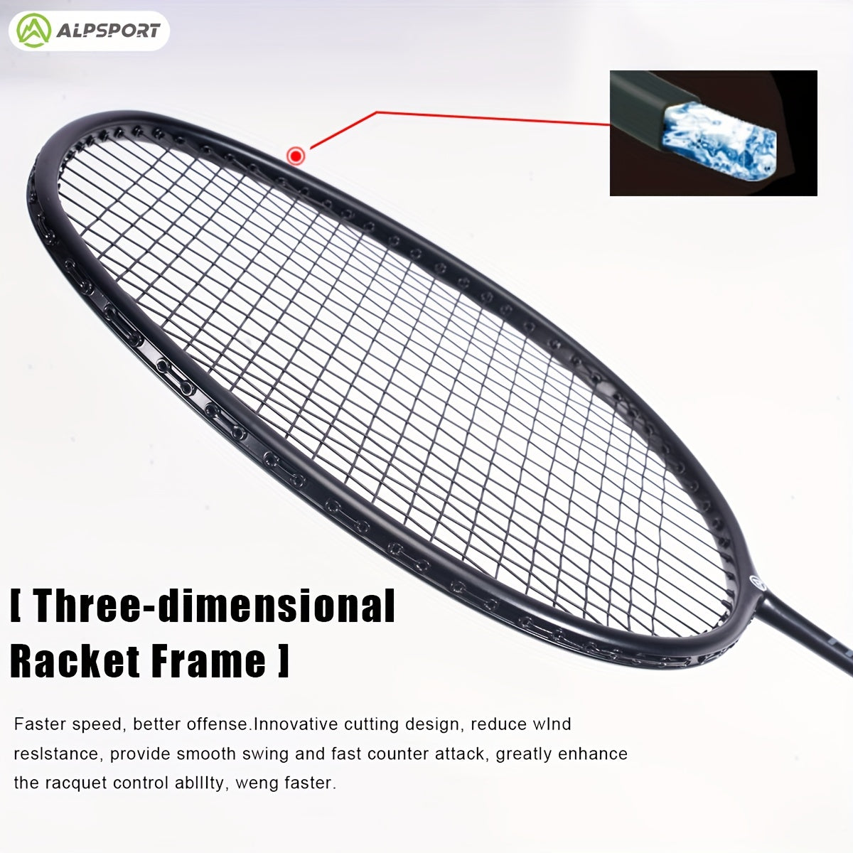 ALP RR 2pcs Badminton Rackets With Bag for Beginner Training