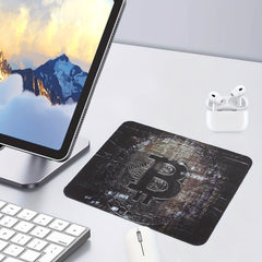 B Word Thickened Anti-Skid Rubber Mouse Pad for PC Laptop