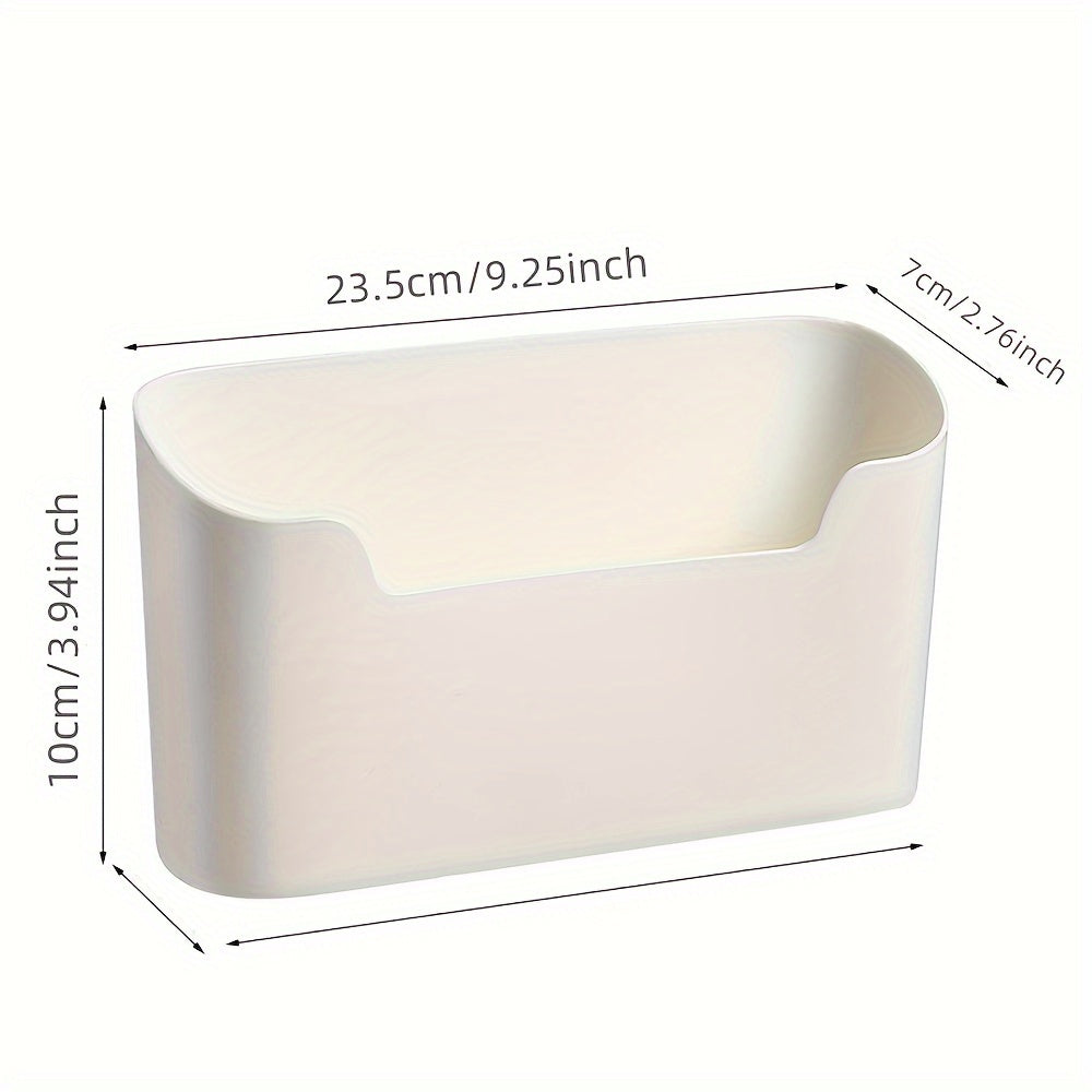 2pcs Storage Box Cabinet Door Hanging Rack Paste Bathroom Storage