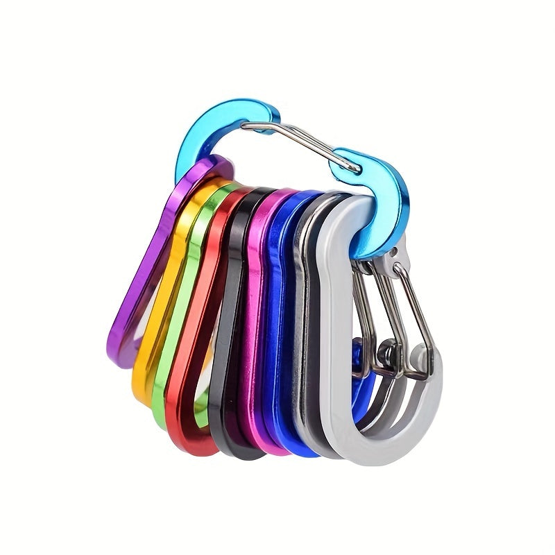 6pcs Aluminum Alloy S-shaped Quick Hanging Key Chain Backpack Buckle