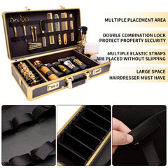 Salon Hair Cutting Kit Organizer with Password Lock
