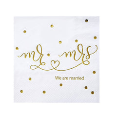20pcs Wedding Cocktail Beverage Napkins for Table Decor