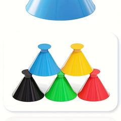 5pcs Round Car Ice Scrapers - 5 Colors