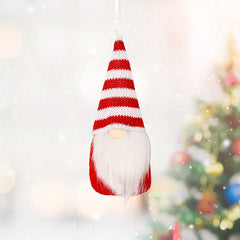 1pc Christmas Tree Hanging Gnome Ornament Plush Santa Home Decor