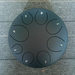 10 inch Steel Tongue Drum for Beginners with Accessories and Music Book
