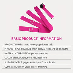 Yoga Stretch Belt Fitness Training Resistance Band
