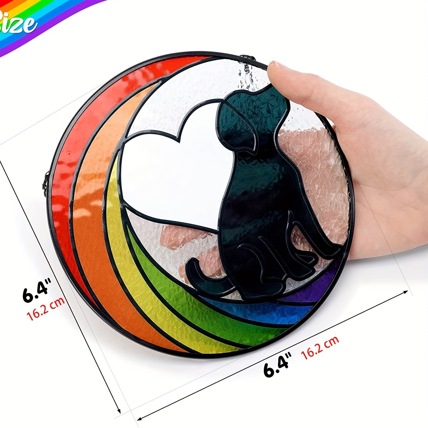 Rainbow Bridge Dog Memorial Hanging Ornament Acrylic Sympathy Gift