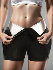 High Waist Yoga Sauna Sweat Shorts Women's Activewear