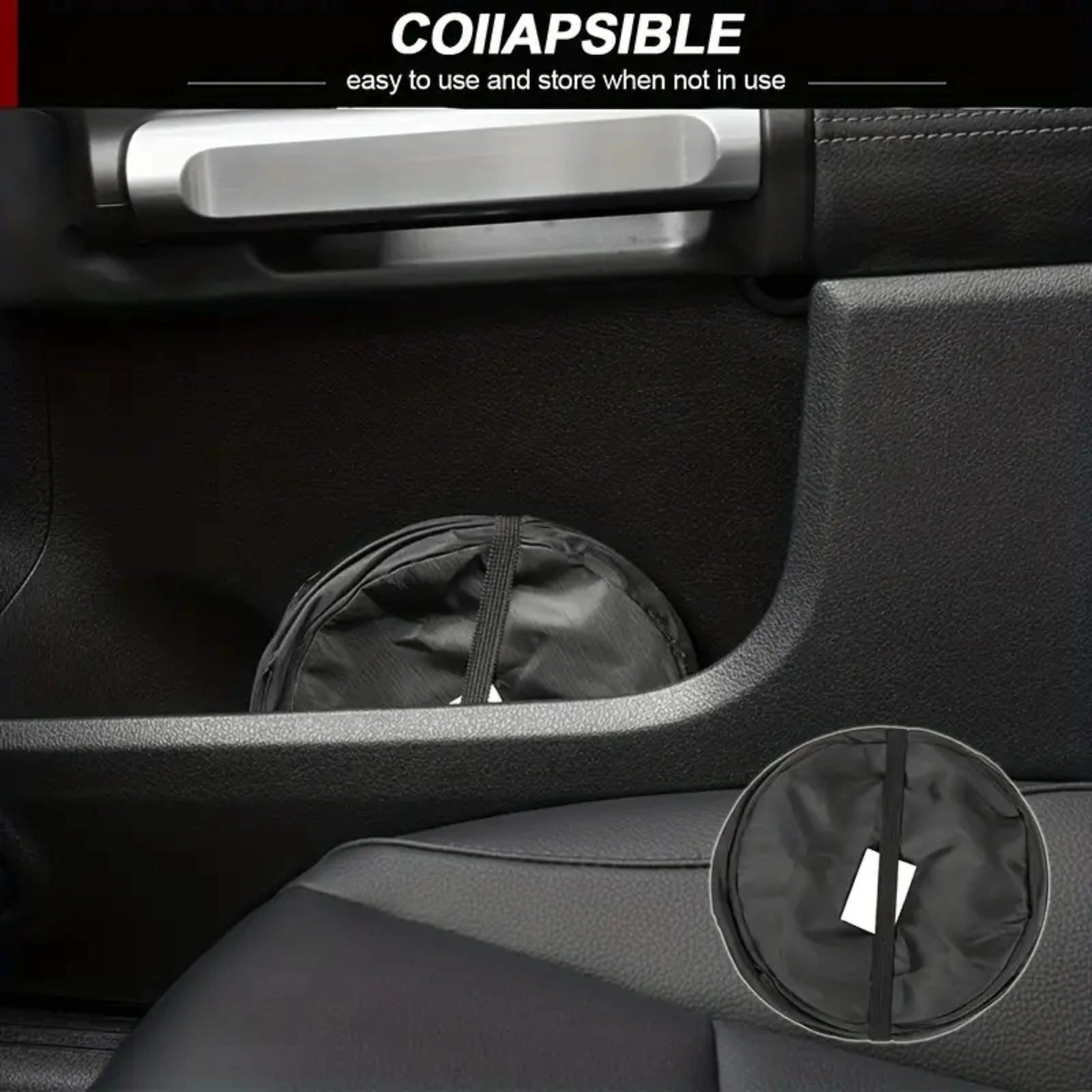 Foldable Car Garbage Bin Universal Car Seat Back Hanging