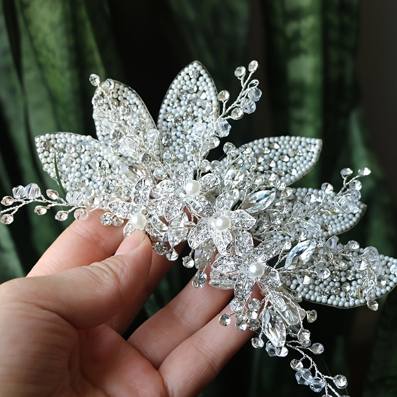 Crystal Wedding Hair Clip Bridal Tiaras Hair Pin