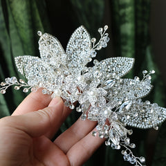 Crystal Wedding Hair Clip Bridal Tiaras Hair Pin