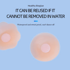 6 Pairs Anti-Convex Point Nipple Stickers Waterproof Thin Silicone Self-Adhesive