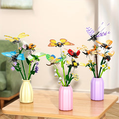 Building Block Insect Flower Series Ornament