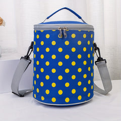 Portable Round Insulated Bag Thick Aluminum Foil Lunch Bag