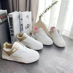 Women's Breathable Skate Shoes Lace Up Casual Sneakers