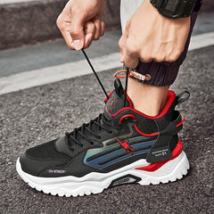 Men's High Top Basketball Shoes Shock Absorption Non Slip Sneakers