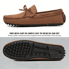 Men's Moccasins Slippers House Shoes Indoor Outdoor Slip on Shoes