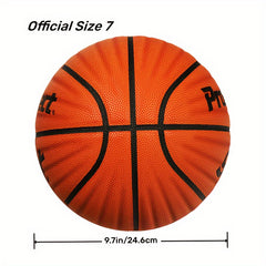 ProSelect Basketball Wave PU No 7 Indoor/Outdoor Training Competition Ball
