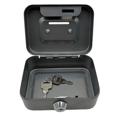 Metal Money Storage Box Locking Lid Keys Valuable Items Storage Bag