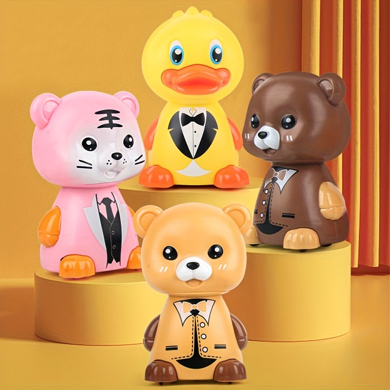 Animal Press Sliding Toy Car Baby Puzzle Car Toy Gift