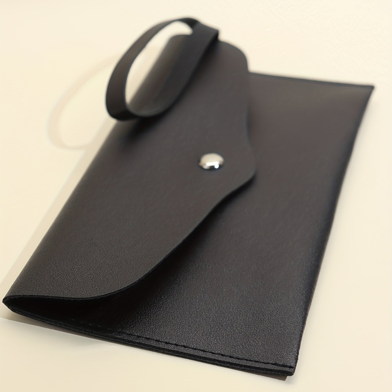 Makeup Brush Bag Portable Travel PU Leather Clutch Makeup Bag