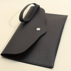 Makeup Brush Bag Portable Travel PU Leather Clutch Makeup Bag