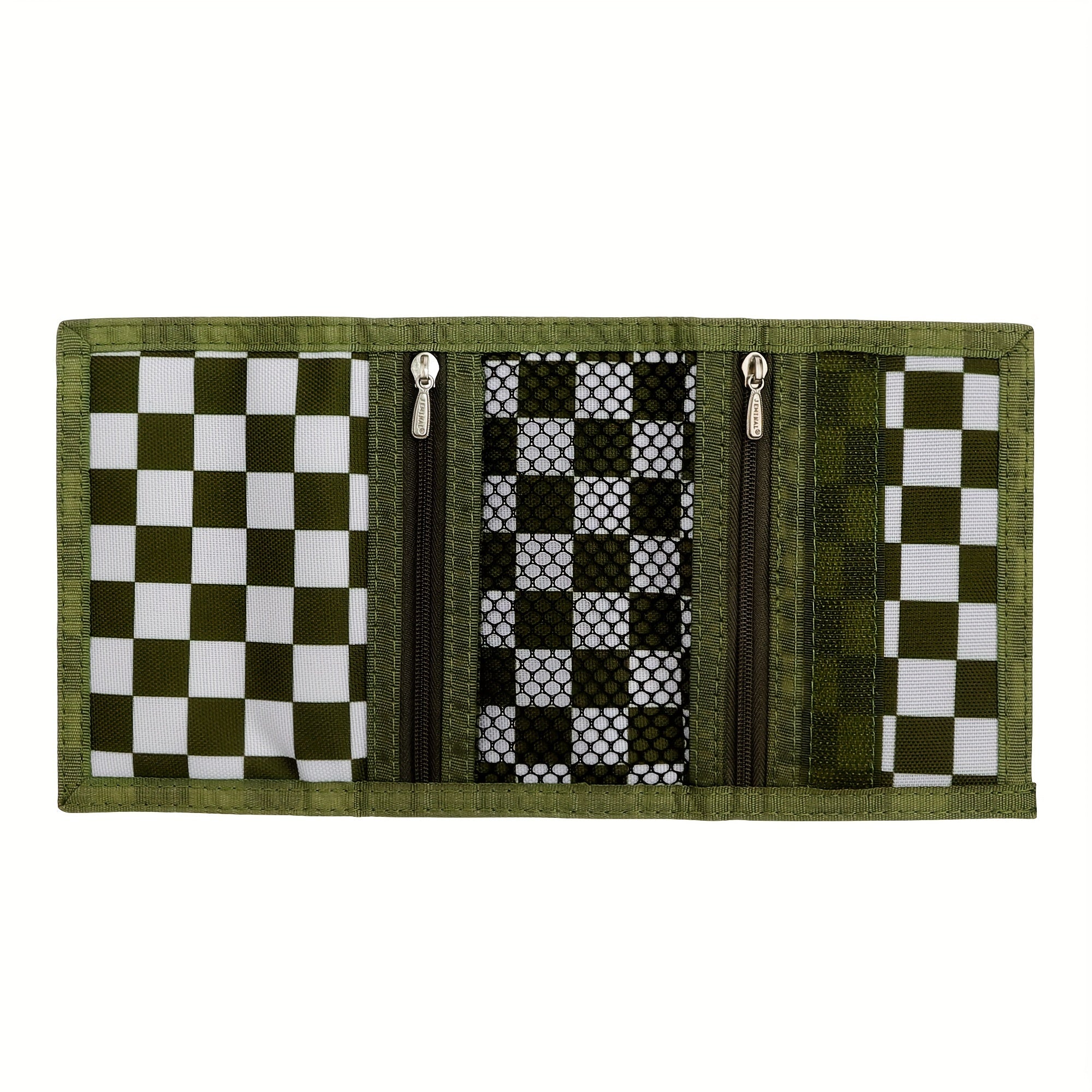 Men's Plaid Wallet Casual Coin Purse Soft Bag