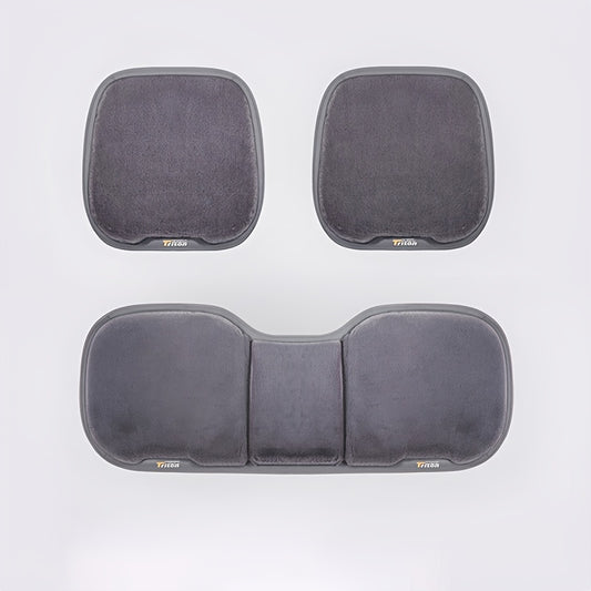 3pcs Winter Car Seat Cushion Plush Warm Car Accessories