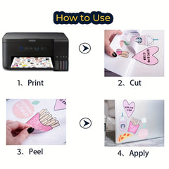 50 Labels 21 X 13 Address Labels Self Adhesive Mailing Labels