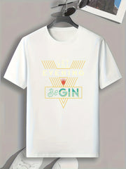 Gin Lover Slogan Men's Sports T-shirt Graphic Tee