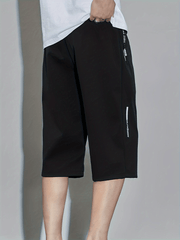 Men's Active Quick Drawstring Loose Long Shorts for Outdoor Summer