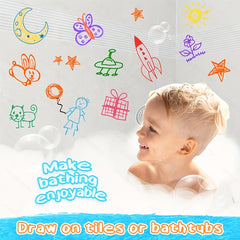 24Pcs Bath Crayons Set Washable Bathtime Crayons for Toddlers Kids