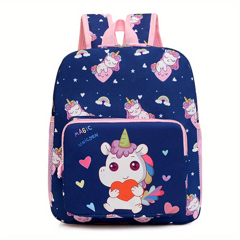 Kids Cartoon Unicorn Backpack Large Capacity Schoolbag
