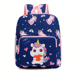 Kids Cartoon Unicorn Backpack Large Capacity Schoolbag