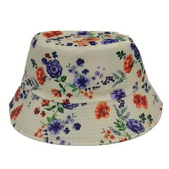 Flower Fisherman Hat Rose Flower Hat Print Visor Hat Floral Hat