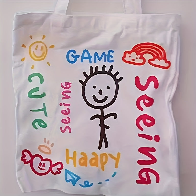 Christmas & Thanksgiving Tote Bag - Holiday Cartoon Design