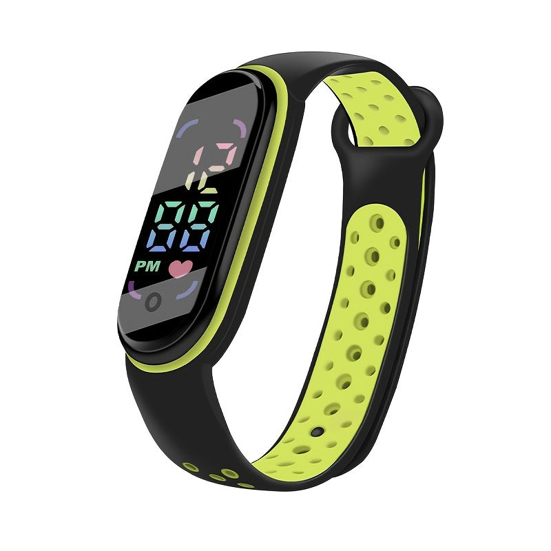 Kids Silicone Strap Digital Watch, Boys Girls Wristwatch